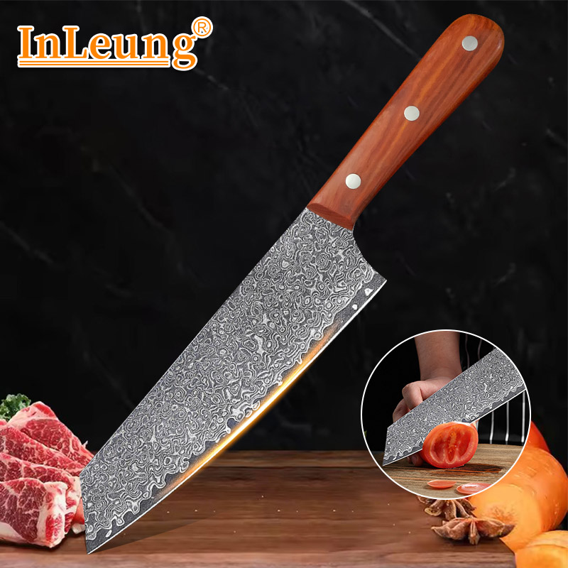 Cuchillo de Damasco profesiona - Home Cooking Chef reseña y precio