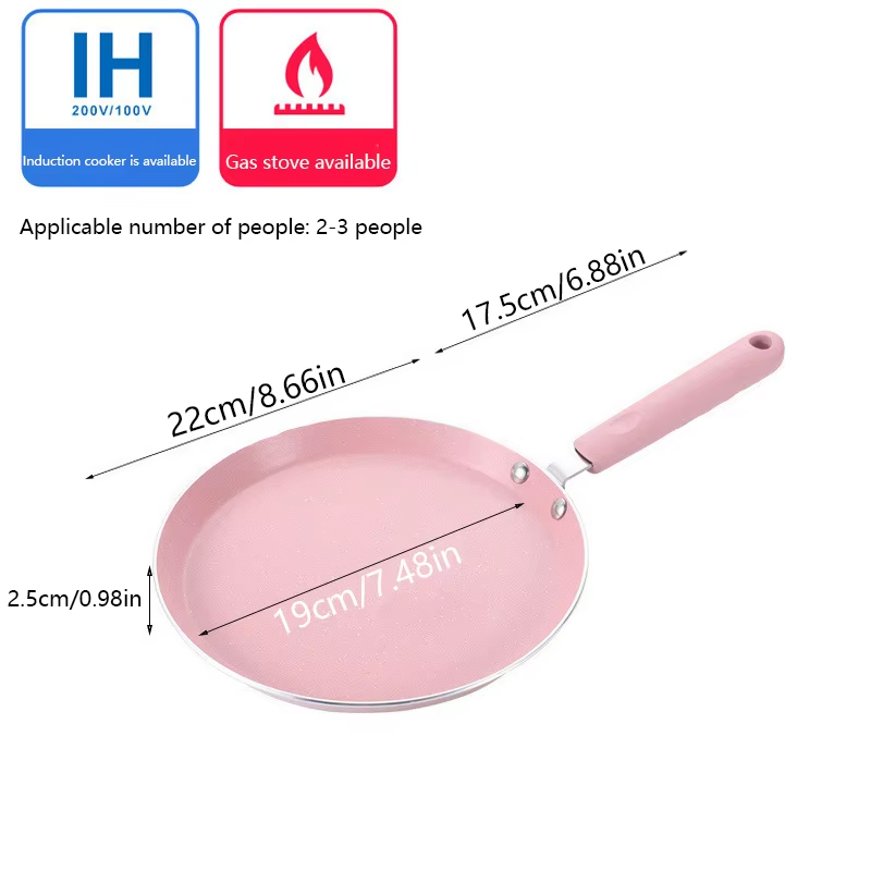 1 sartén antiadherente rosa pa - Crepe Pan Nonstick reseña y precio