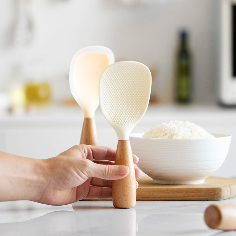 Cuchara de silicona antiadhere - Crepe Pan Nonstick reseña y precio
