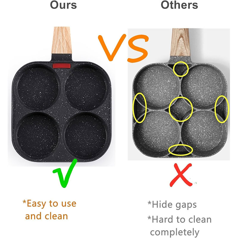 Sartén para huevos profunda co - Crepe Pan Nonstick reseña y precio