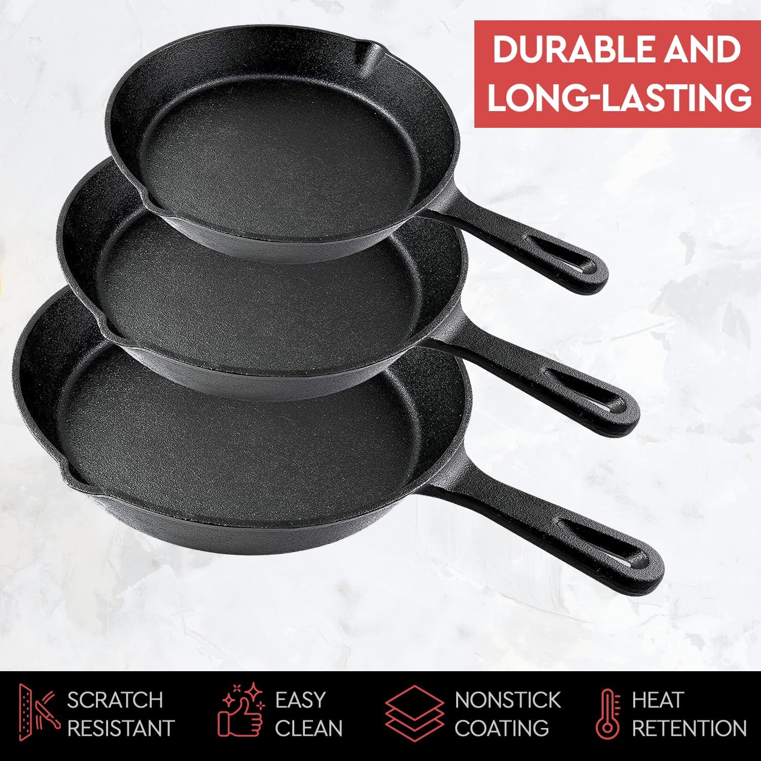 Sartén de Hierro Fundido Antia - Crepe Pan Nonstick reseña y precio