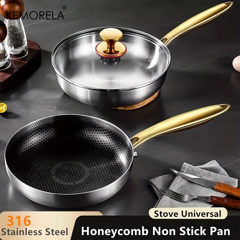 Sartén Wok de Acero Inoxidable - Crepe Pan Nonstick reseña y precio